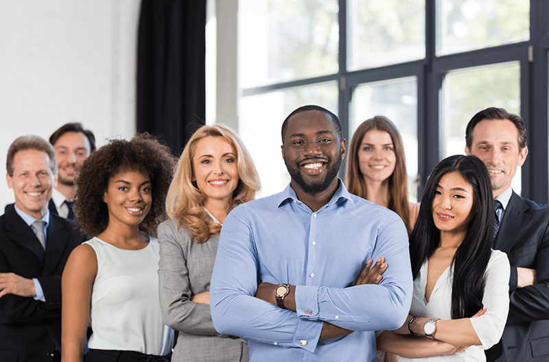 diverse group of professionals